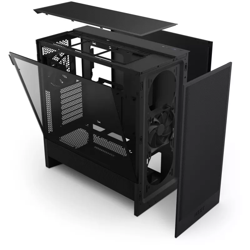 NZXT H5 Flow (2024) Mid Tower ATX-behuizing, zwart