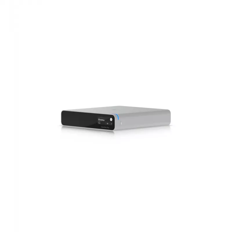 Netwerkgateway/controller UBIQUITI CloudKey+ UCK-G2-SSD met 1 TB SSD, 3 GB RAM, OLED-display, PoE, Gigabit Ethernet
