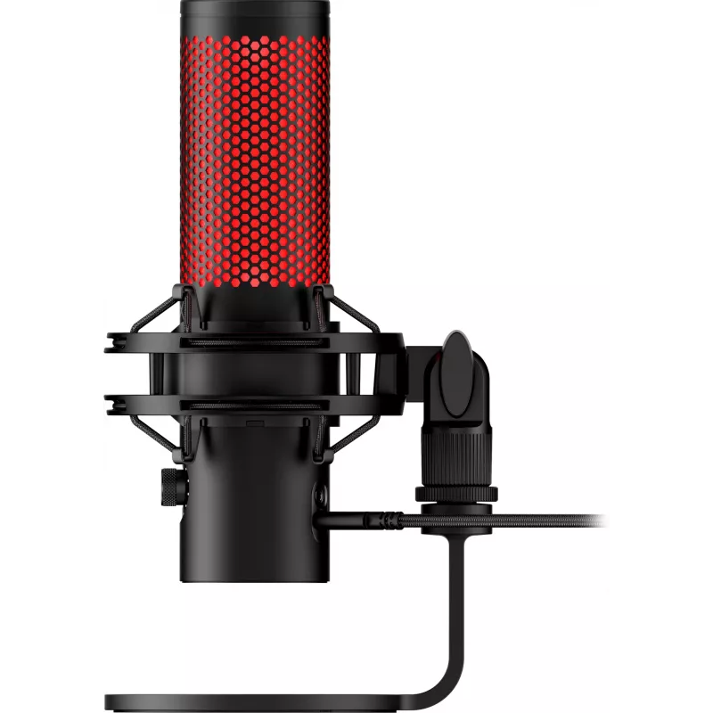 HyperX QuadCast 2 - USB-microfoon (zwart), podcastmicrofoon, -7,5 dB, 20 – 20000 Hz, 0,05 %, 32 Ω, 24 bit