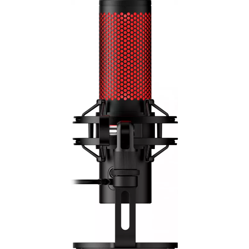 HyperX QuadCast 2 - USB-microfoon (zwart), podcastmicrofoon, -7,5 dB, 20 – 20000 Hz, 0,05 %, 32 Ω, 24 bit