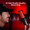 HyperX QuadCast 2 - USB-microfoon (zwart), podcastmicrofoon, -7,5 dB, 20 – 20000 Hz, 0,05 %, 32 Ω, 24 bit