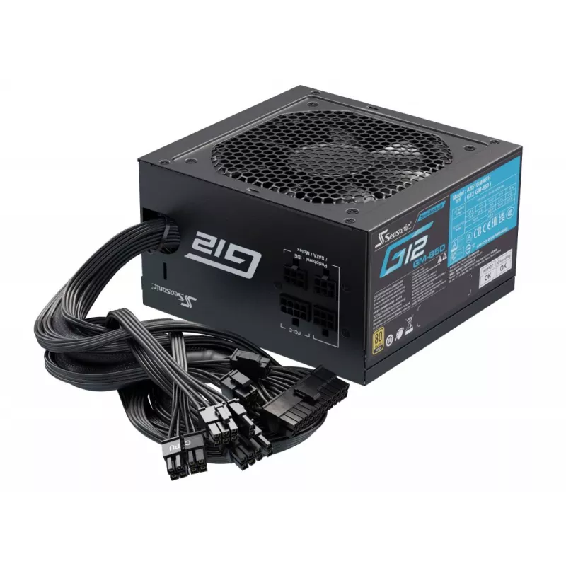 SEASONIC G12 Gm voeding 850 W 20+4 pin ATX ATX zwart