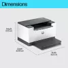 HP LaserJet M209d printer, laser, 600 x 600 DPI, A4, 29 ppm, dubbelzijdig printen, zwart, wit