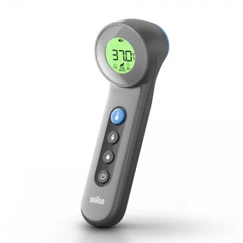 Braun BNT400 contactloze voorhoofdthermometer, grijs