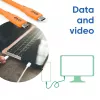 CLUB3D kabel / adapter USB-kabel USB4 Gen 2x2 2 m USB-C oranje