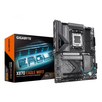 Moederbord GIGABYTE X870 EAGLE WIFI7 ATX, AMD X870 chipset, socket AM5, DDR5, 4x DIMM, Wi‑Fi 7, 2,5Gb LAN