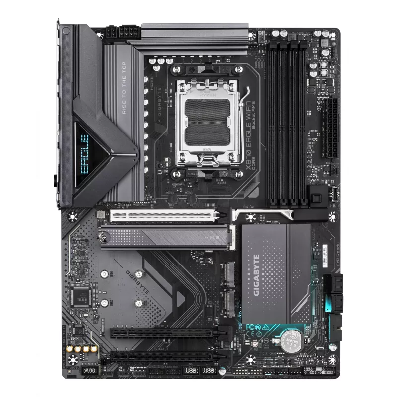 Moederbord GIGABYTE X870 EAGLE WIFI7 ATX, AMD X870 chipset, socket AM5, DDR5, 4x DIMM, Wi‑Fi 7, 2,5Gb LAN