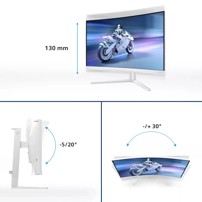 Philips Evnia 5000 32M2C5501/00 computermonitor 80 cm (31,5 inch) 2560 x 1440 pixel Quad HD LCD wit