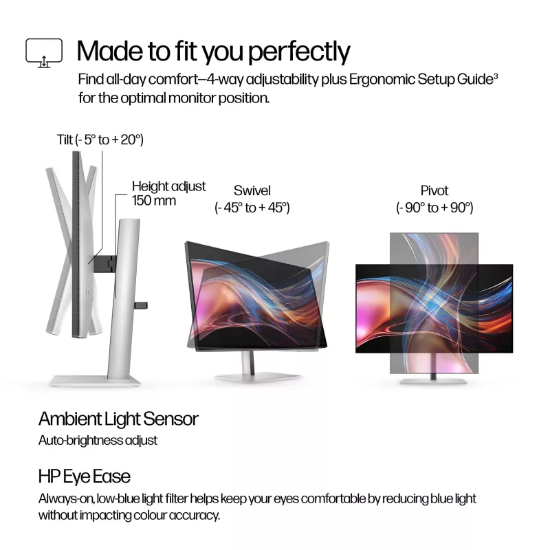 HP Series 7 Pro 27 inch QHD Thunderbolt 4 monitor - 727pu