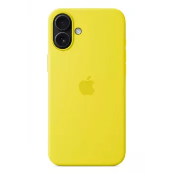 Siliconen hoesje Apple iPhone 16 Plus MagSafe geel