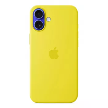 Siliconen hoesje Apple iPhone 16 Plus MagSafe geel