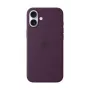 Apple siliconen case met MagSafe iPhone 16 Plus pruim