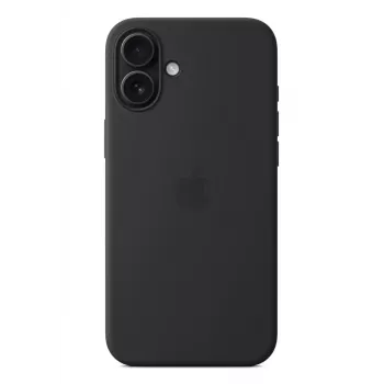 APPLE iPhone 16 Plus - siliconen hoesje met MagSafe - zwart