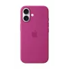 Apple silicone case met MagSafe iPhone 16 fuchsia