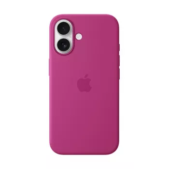 APPLE Apple silicone case met MagSafe iPhone 16 fuchsia