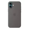 Apple silicone case met MagSafe iPhone 16 Plus Stone grijs