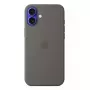 Apple silicone case met MagSafe iPhone 16 Plus Stone grijs