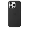 Apple siliconen case met MagSafe iPhone 16 Pro zwart