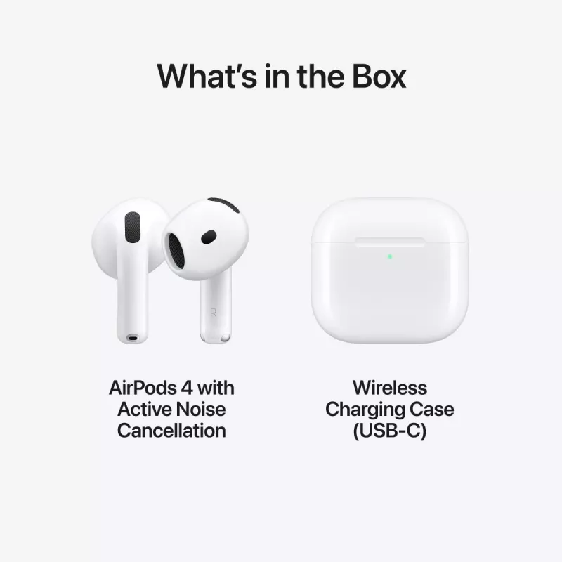 Headset Apple AirPods 4e generatie Active Noise Cancellation