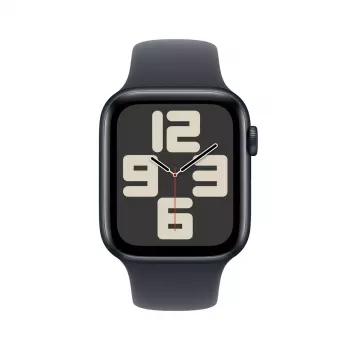 Smartwatch Apple Watch SE GPS 44mm Midnight aluminium behuizing zwart