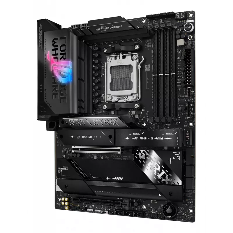 Moederbord ASUS ROG STRIX X870E-E GAMING WIFI ATX, AMD X870E, Socket AM5, DDR5, 4 DIMM, Wi-Fi 7, Bluetooth 5.4, 5Gb LAN