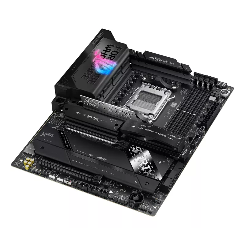 Moederbord ASUS ROG STRIX X870E-E GAMING WIFI ATX, AMD X870E, Socket AM5, DDR5, 4 DIMM, Wi-Fi 7, Bluetooth 5.4, 5Gb LAN