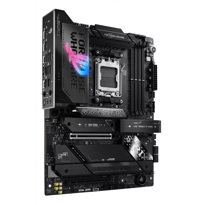 Moederbord ASUS ROG STRIX X870E-E GAMING WIFI ATX, AMD X870E, Socket AM5, DDR5, 4 DIMM, Wi-Fi 7, Bluetooth 5.4, 5Gb LAN
