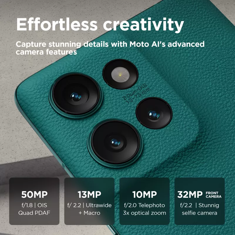 Motorola edge 50 16,9 cm (6,67 inch) Dual SIM Android 14 5G USB Type-C 12 GB 512 GB 5000 mAh groen