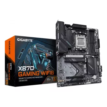 Moederbord GIGABYTE X870 GAMING WIFI6 ATX, AMD X870, Socket AM5, DDR5, 4x DIMM, tot 256 GB, Wi-Fi 6, 2.5Gb LAN