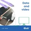 USB-C-kabel CLUB3D CAC-3004 2m paars