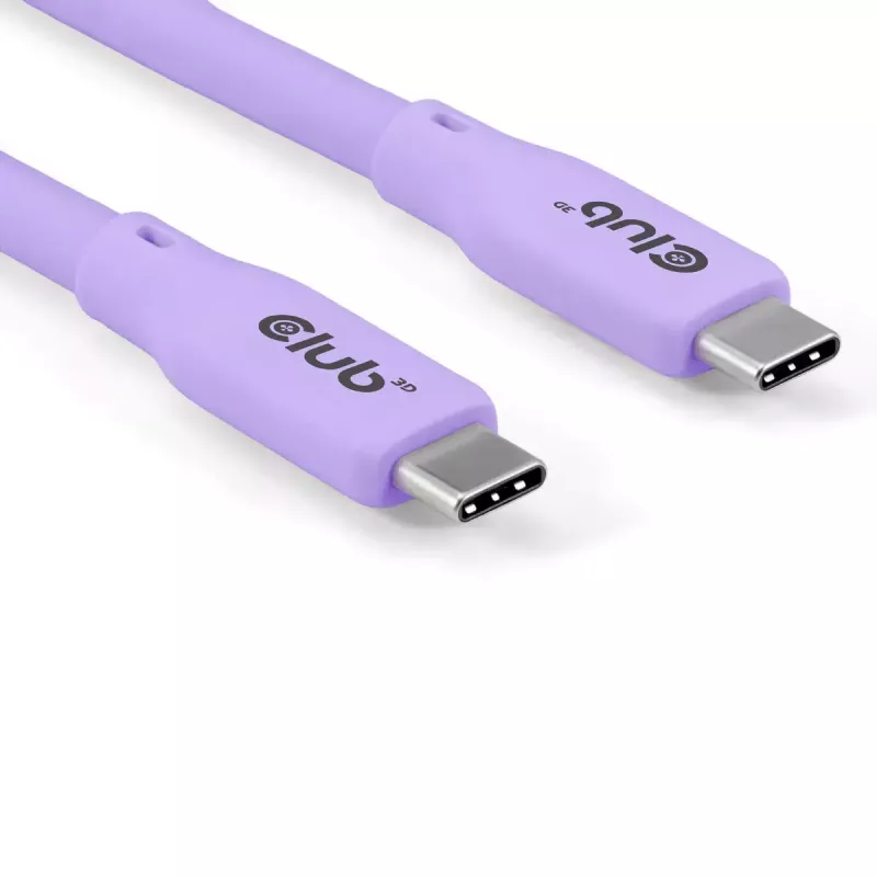 USB-C-kabel CLUB3D CAC-3004 2m paars