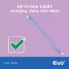 USB-C-kabel CLUB3D CAC-3004 2m paars