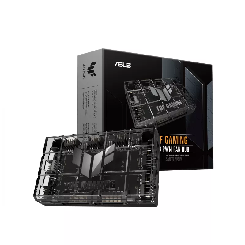 Fancontroller ASUS TUF Gaming ARGB PWM Fan Hub 4-polig zwart