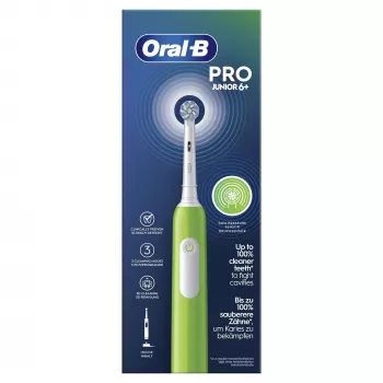 Oral-B Junior elektrische tandenborstel voor kinderen roterende tandenborstel groen