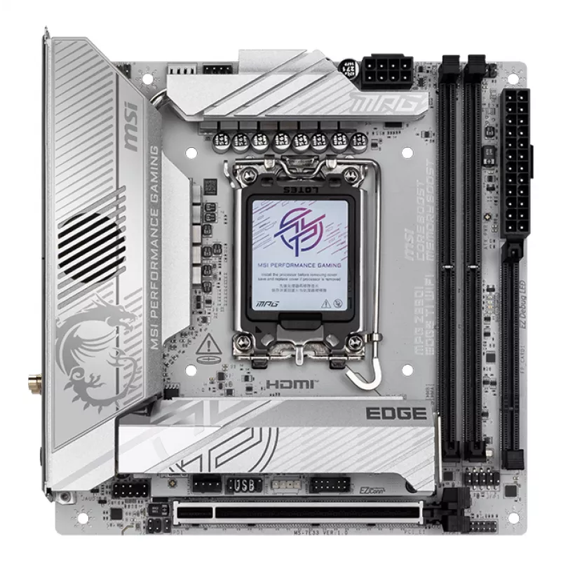 MSI MPG Z890I EDGE TI WIFI moederbord Intel Z890 LGA 1851 (Socket V1) Mini-ITX