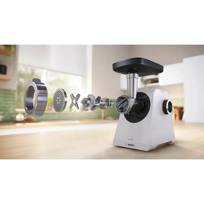 Bosch Serie 4 MultiPower MFWS420W vleesmolen, wit