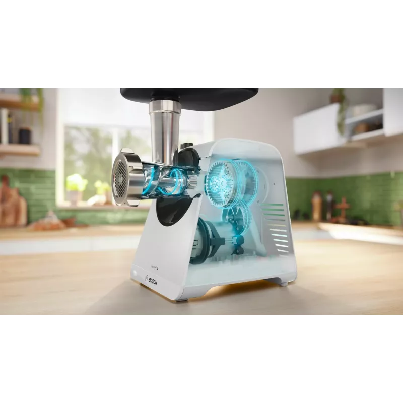 Bosch Serie 4 MultiPower MFWS420W vleesmolen, wit