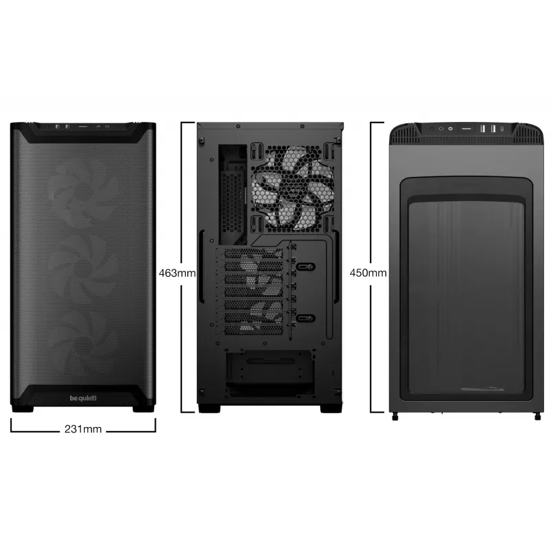 be quiet Pure Base 501 LX zwart midi-tower