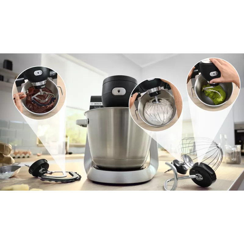 Bosch Serie 6 MUMS6ZS17 keukenmachine 1600 W 5,5 L zwart, RVS