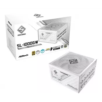 ASROCK voeding Steel Legend Sl-1000gw 1000w 80+ Gold White ATX