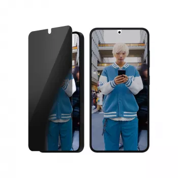 PanzerGlass® privacy screenprotector Samsung Galaxy S25 | S24 | Ultra-Wide Fit