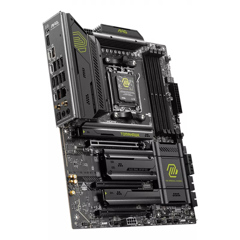 Moederbord MSI MAG X870E TOMAHAWK WIFI — AMD X870E, Socket AM5, ATX, 4x DDR5 DIMM, 4x M.2, Wi‑Fi, 5Gb Ethernet