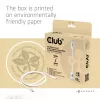 Club3D CAC-1572 USB 80 Gbps-gecertificeerde kabel, USB-C naar USB-C, 240 W PD, 8K240Hz, 1,2 m, wit