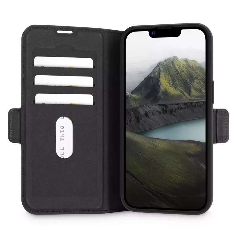 dbramante1928 Oslo Pro OPE4BL006535 flipcase voor iPhone 16e / 17e, PU en kunststof, zwart
