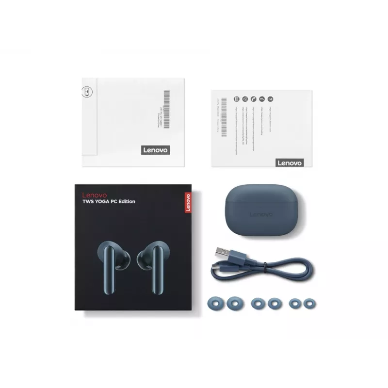 Lenovo TWS Yoga PC Edition headset True Wireless Stereo (TWS) in-ear bellen/muziek Bluetooth teal
