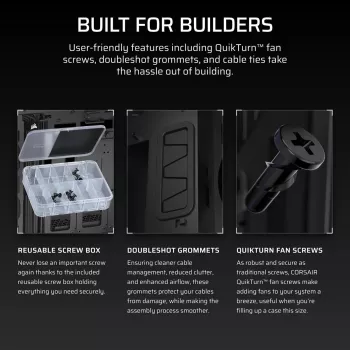 CORSAIR pc-behuizing - Icue Link 5000t Lx RGB mid-tower High-Performance