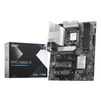 Moederbord MSI PRO B860-P — Intel B860, LGA 1851, ATX, DDR5, 4 DIMM, 3×M.2, 5Gb LAN, HDMI 2.1
