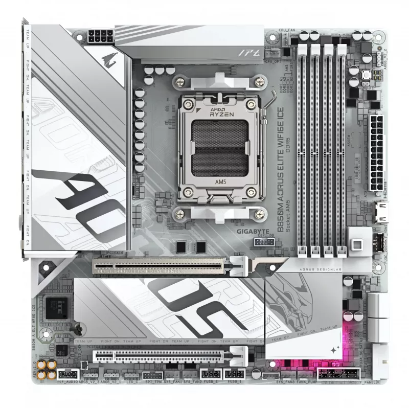 Moederbord GIGABYTE B850M AORUS ELITE WIFI6E, AMD B850, socket AM5, Micro ATX