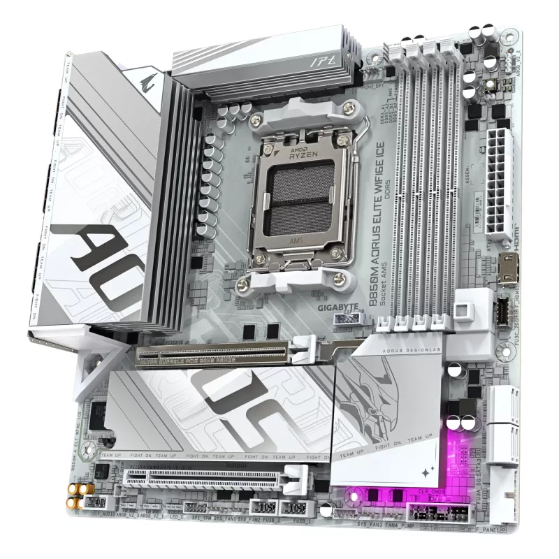Moederbord GIGABYTE B850M AORUS ELITE WIFI6E, AMD B850, socket AM5, Micro ATX