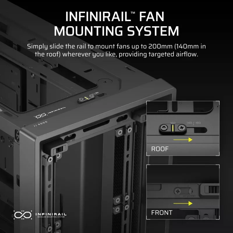 CORSAIR FRAME 4000D midi-tower behuizing zwart